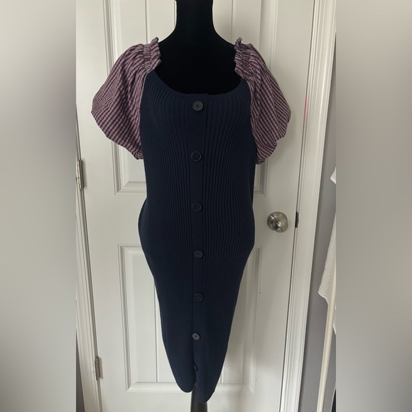 Anthropologie Maeve Puff-Sleeved Mini Dress - Picture 3 of 3